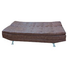 Sofá Cama Valencia 3 Lugares Reclinável Material Sintético Ma