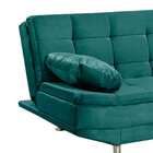 Sofá Cama Valencia 3 Lugares Reclinável Turquesa - Speciale H