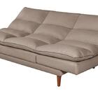 Sofá Cama Vancouver 3 Lugares Reclinável Suede Chocolate Impé
