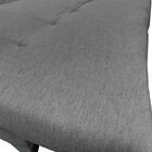 Sofá Cama Versátil Alumínio Linho Grafite Espuma D33 Império