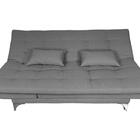 Sofá Cama Versátil Alumínio Linho Grafite Reclinável Luxo Imp