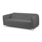 Sofá Cama Vitoria 2,00m 3 Lugares Suede Cinza Adonai Estofados