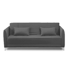 Sofá Cama Vitoria 2,00m 3 Lugares Suede Cinza Adonai Estofados