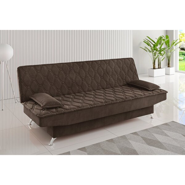 Sofa Cama Zenite 3 Lugares Reclinável Com 2 Almofadas Soltas