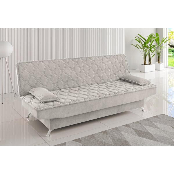 Sofa Cama Zenite 3 Lugares Reclinável Com 2 Almofadas Soltas