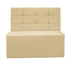 Sofá Canto Alemão Veludo Bege - Montanaris Decor