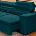 Sofá Canto Chaise 280 X 220 Cm Retrátil Mola Bonnel Pillow D2