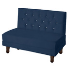 Sofá Canto Italy Veludo Azul Marinho - Montanaris Decor