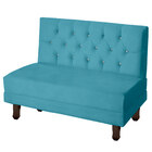 Sofá Canto Italy Veludo Azul Turquesa - Montanaris Decor