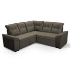 Sofá Canto London Tabaco Suede Velut - King House