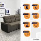 Sofá Canto London Tabaco Suede Velut - King House