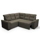 Sofá Canto London Tabaco Suede Velut - King House