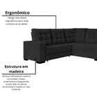 Sofá Canto Retrátil E Reclinável Munique Tamanho 220cm X 175c