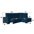 Sofá Canto Retrátil E Reclinável Munique Tamanho 220cm X 175c