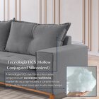 Sofá Caparaó 4 Lugares 220 Cm Linho Cinza