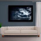 Sofá Capitonê 3 Lugares Sala De Estar Ravena 200cm Couro Off