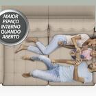 Sofá Capriccio 2,10m Assento Com Braço Retrátil E Reclinável