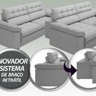 Sofá Capriccio 2,10m Assento Com Braço Retrátil E Reclinável