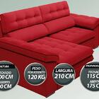 Sofá Capriccio 2,10m Assento Com Braço Retrátil E Reclinável