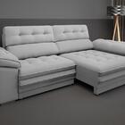 Sofá Capriccio 2,30m Assento Com Braço Retrátil E Reclinável