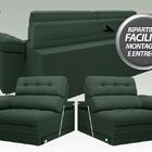 Sofá Capriccio 2,30m Assento Com Braço Retrátil E Reclinável