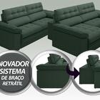 Sofá Capriccio 2,30m Assento Com Braço Retrátil E Reclinável