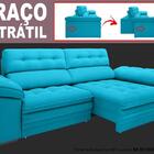 Sofá Capriccio 2,50m Assento Com Braço Retrátil E Reclinável