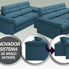 Sofá Capriccio 2,50m Assento Com Braço Retrátil E Reclinável