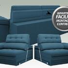 Sofá Capriccio 2,50m Assento Com Braço Retrátil E Reclinável