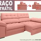 Sofá Capriccio 2,50m Assento Com Braço Retrátil E Reclinável