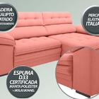 Sofá Capriccio 2,50m Assento Com Braço Retrátil E Reclinável