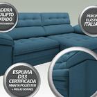 Sofá Capriccio 2,70m Assento Com Braço Retrátil E Reclinável