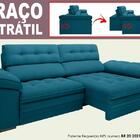 Sofá Capriccio 2,70m Assento Com Braço Retrátil E Reclinável