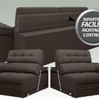 Sofá Capriccio 2,70m Assento Com Braço Retrátil E Reclinável