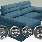 Sofá Capriccio 2,90m Assento Com Braço Retrátil E Reclinável