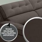 Sofá Capriccio 2,90m Assento Com Braço Retrátil E Reclinável