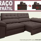 Sofá Capriccio 2,90m Assento Com Braço Retrátil E Reclinável