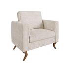 Sofá Caprice 01 Lugar Com Almofada Tc 8046 Bege Com Branco