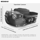 Sofa Carro Mustang Shelby 2 Lugares Amarelo