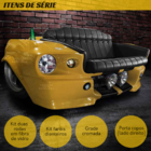 Sofa Carro Mustang Shelby 2 Lugares Amarelo