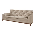 Sofá Catânia 3 Lugares Aifos Estofados Bege