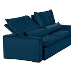 Sofá Ceará Modular 6 Lugares 290cm Retrátil E Reclinável Azul