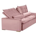 Sofá Ceará Modular 6 Lugares 290cm Retrátil E Reclinável Rose