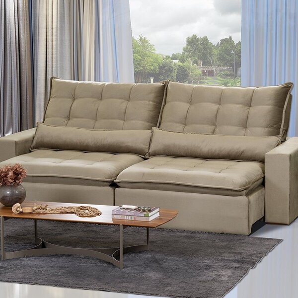Sofá Ceará Modular 6 Lugares 290cm Retrátil E Reclinável Yesc