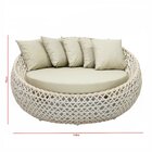 Sofá Chaise 1,60m Essencial Em Corda Náutica E Alumínio Para