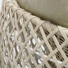 Sofá Chaise 1,60m Essencial Em Corda Náutica E Alumínio Para