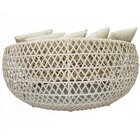 Sofá Chaise 1,60m Essencial Em Corda Náutica E Alumínio Para