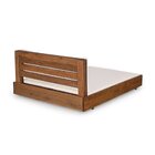 Sofá Chaise Com Puff Rustic Versatti Nogueira