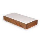 Sofá Chaise Com Puff Rustic Versatti Nogueira