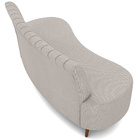Sofá Chaise Living 2 Lugares 135cm Para Sala Cayman K01 Linho